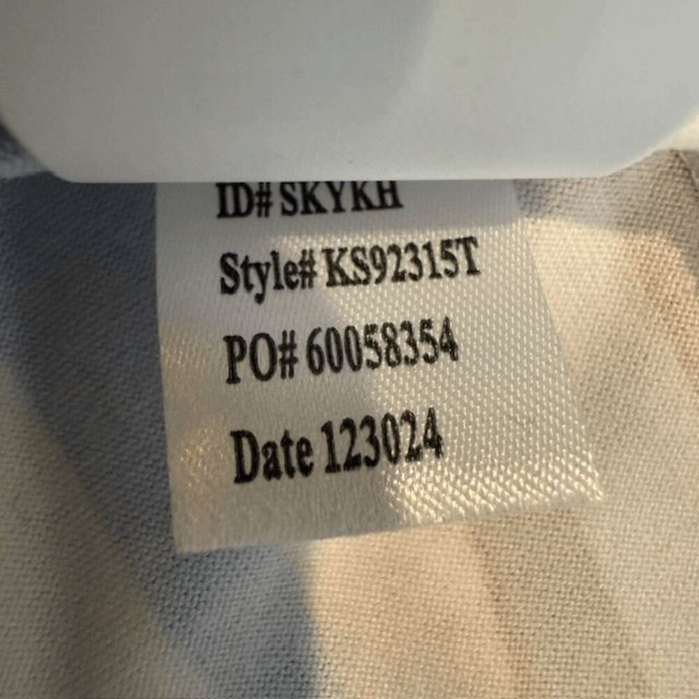 NWT Kate Spade Cabana Print Aqua Stripe Beach Print Pajama Set Size Large - Picture 7 of 13